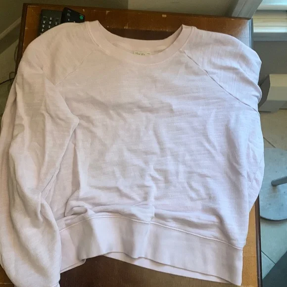 J Crew lilac vintage fleece sweatshirt - Picture 1 of 3